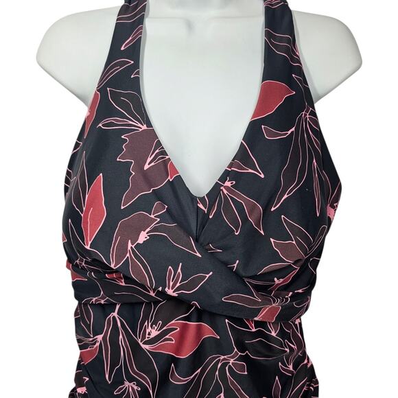 Eddie Bauer Ruched Shaping One Piece Swimsuit Size XXL0 - Picture 3 of 9